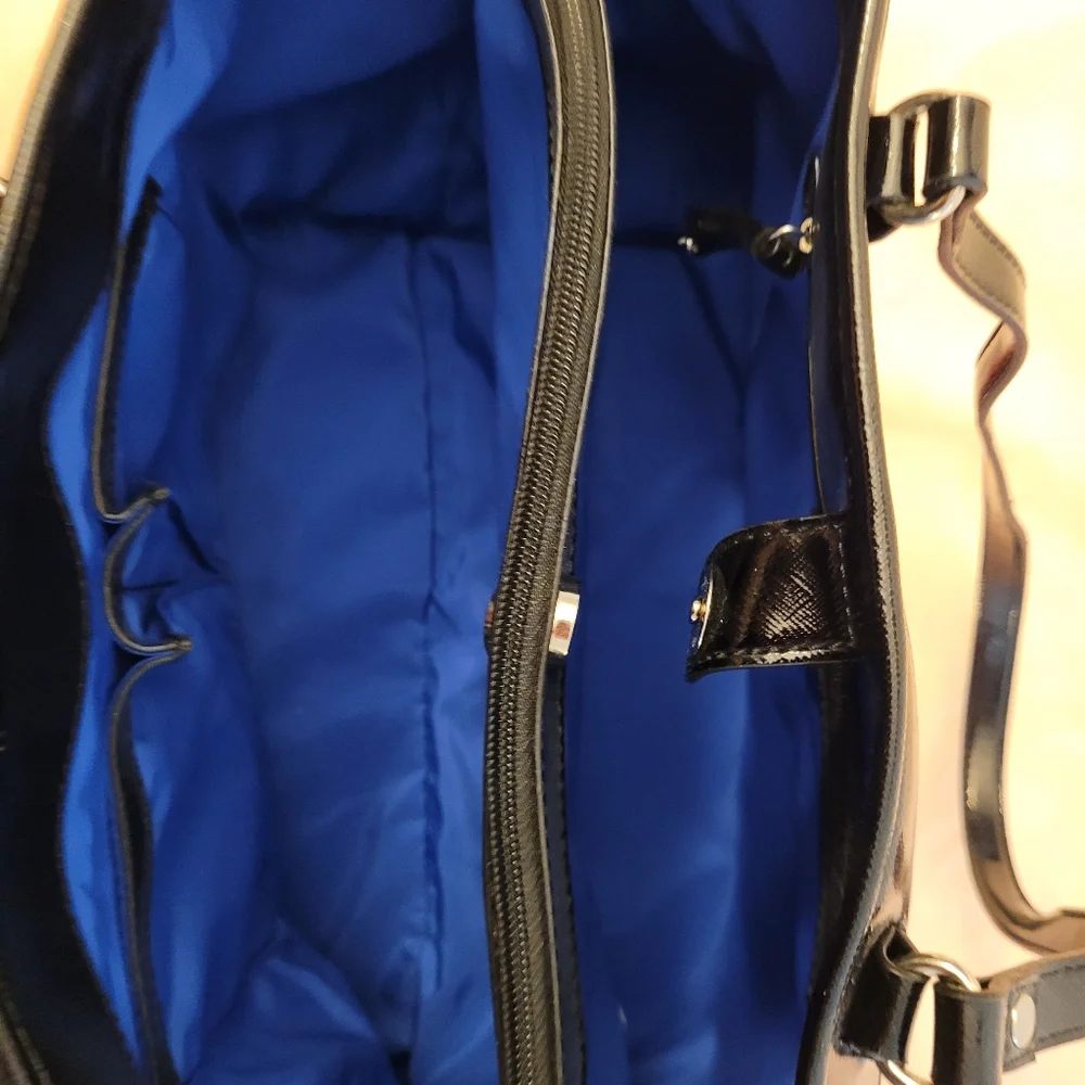 Nine West Black, Pink, & Blue Polka-Dot Tote Bag! 💙 - Picture 9 of 12